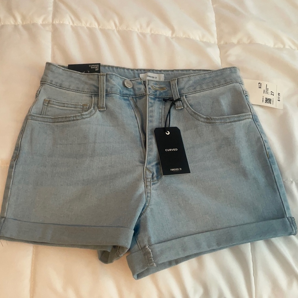Forever 21 curved shorts